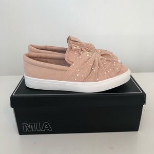 MIA Pearl Detail Slip On Sneaker